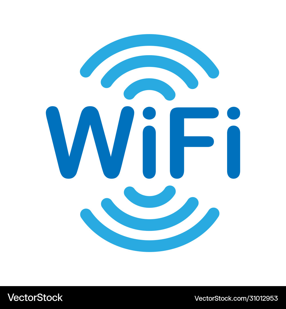 Information icon on access to a wifi network Information icon on access to a wifi network vector image