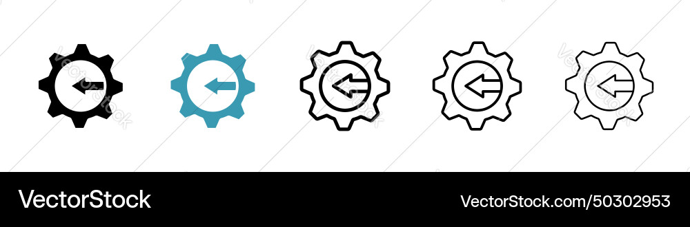 Integration icon set tech integrate system logo Integration icon set tech integrate system logo vector image