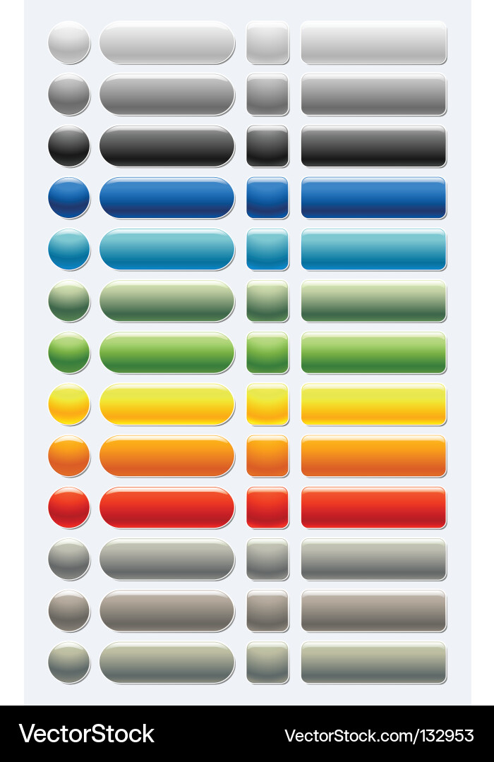 Modern Web Buttons vector image
