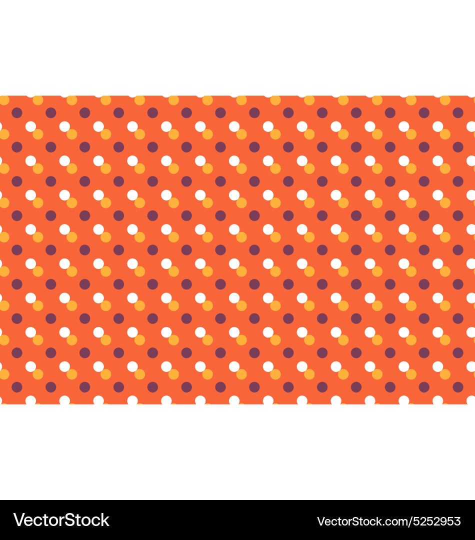 Seamless pattern with multicolored dots isolated Vector Image