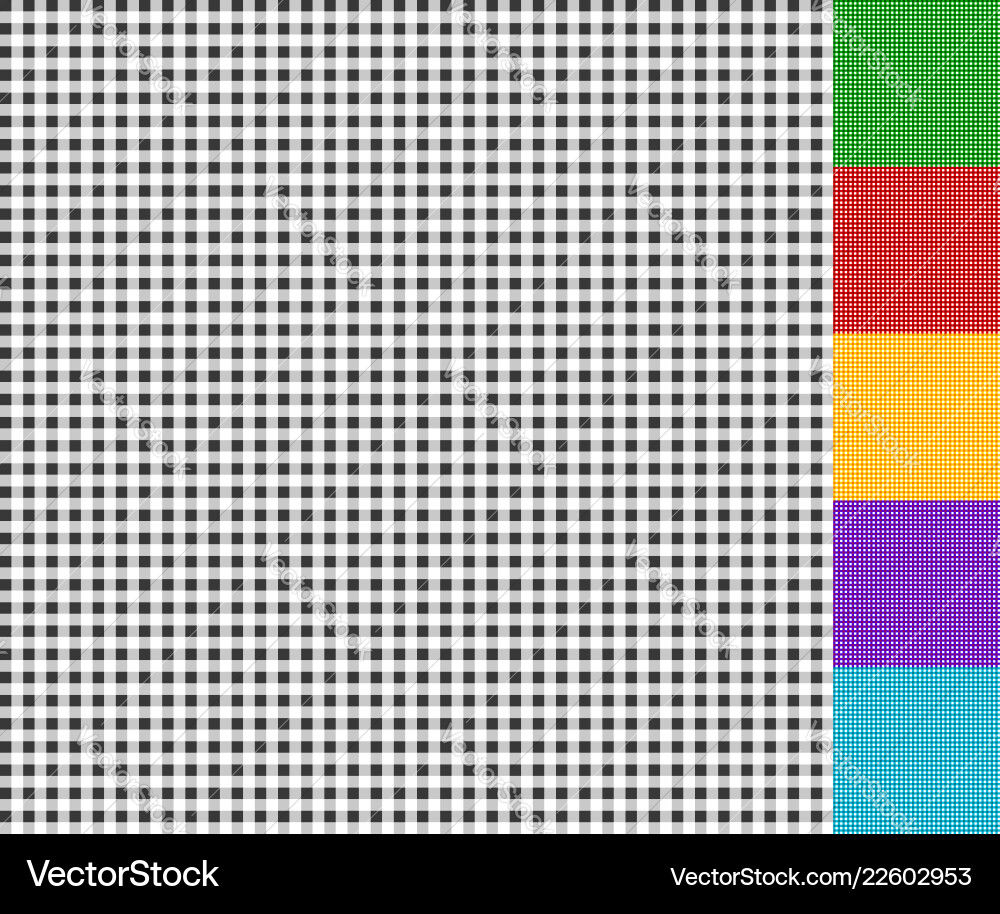 Set of checkered patterns Set of checkered patterns vector image