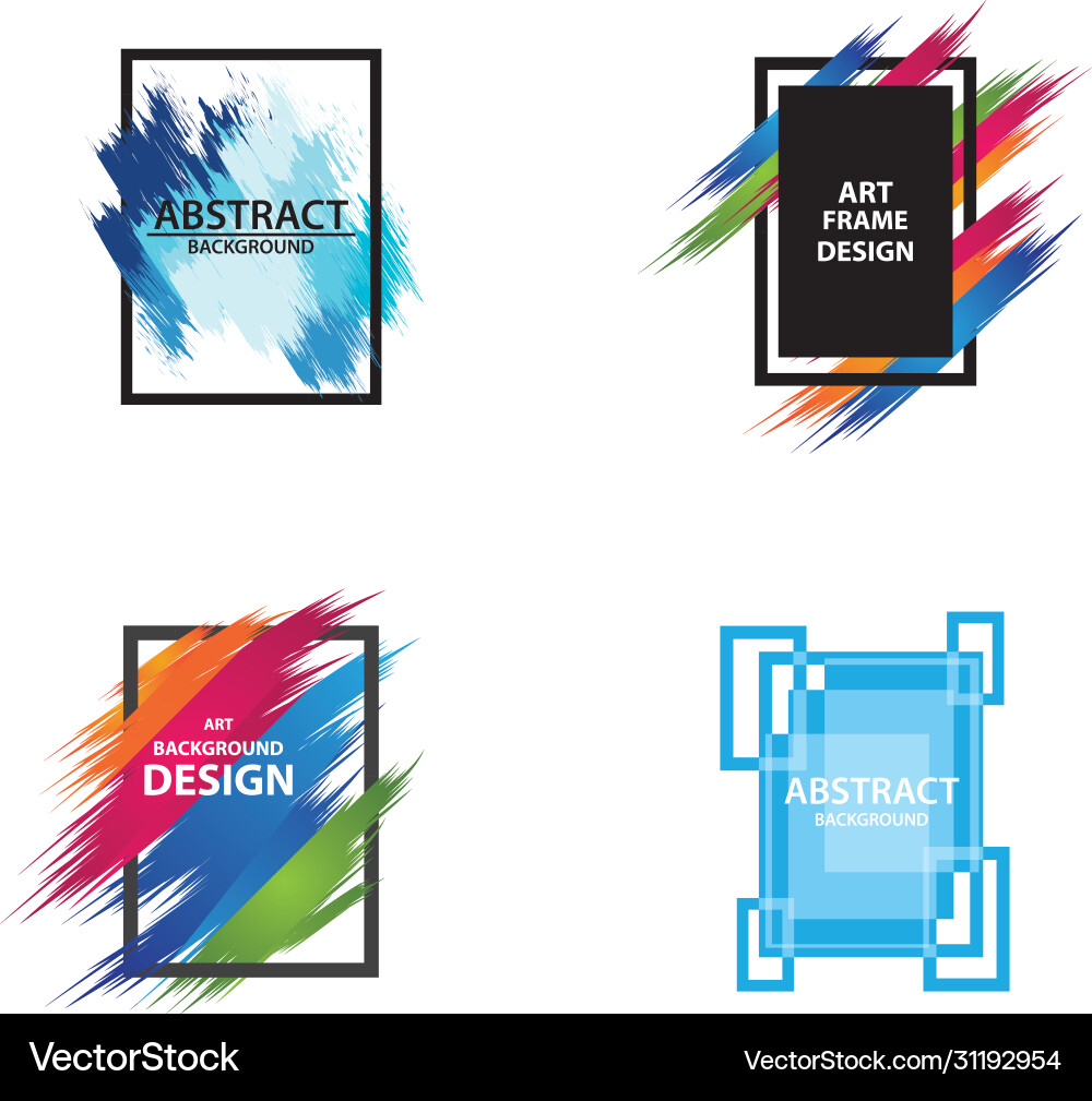 Abstract shape background frame Abstract shape background frame Vector Image