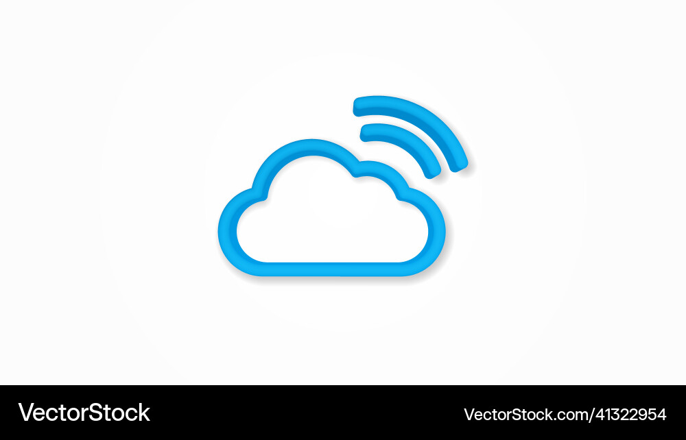 Cloud Database Icon - Technology vector image