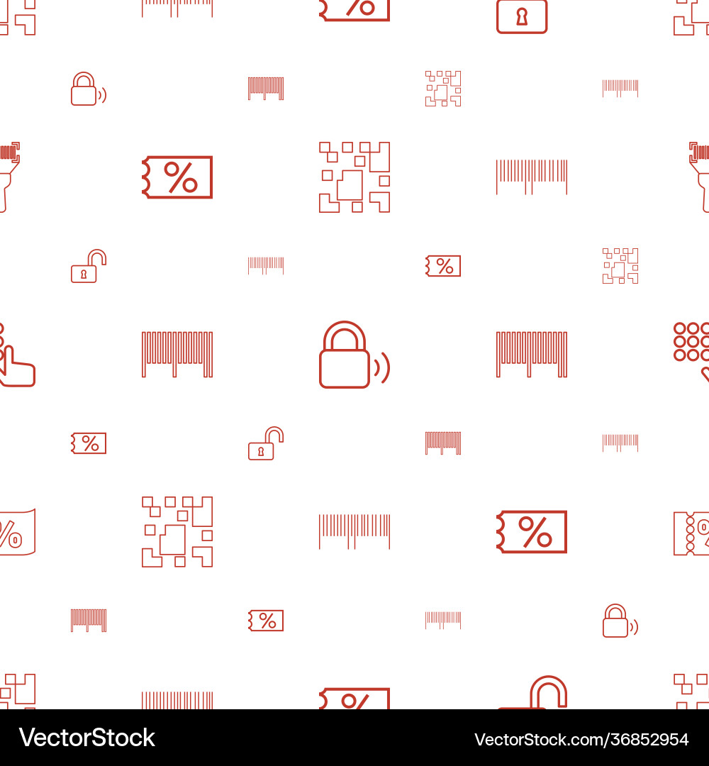 Code icons pattern seamless white background vector image