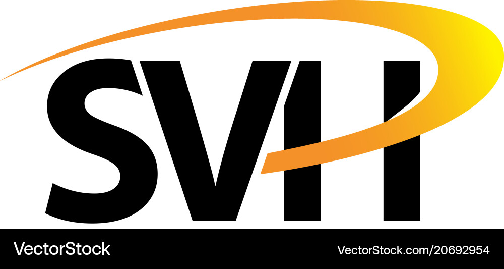 Letter svh solution Letter svh solution Vector Image