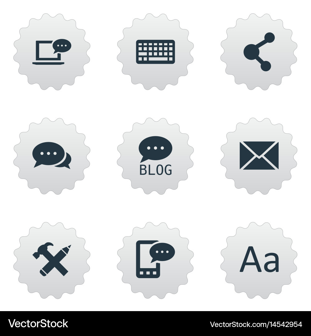 Set of simple user icons Vector Image