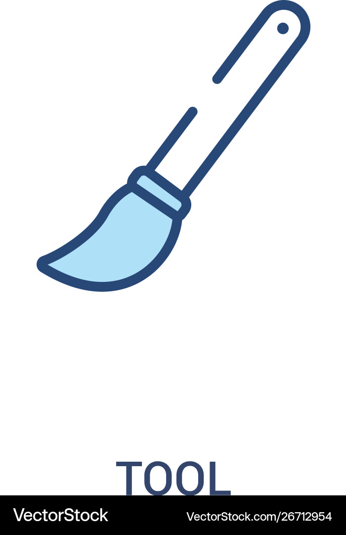 Tool concept 2 colored icon simple line element Tool concept 2 colored icon simple line element vector image
