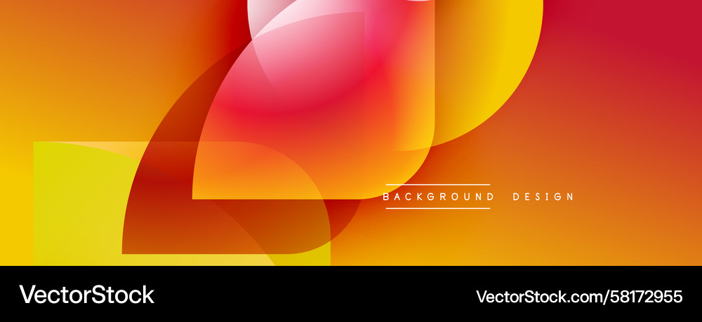 Abstract Overlapping Color Gradient Vector Image