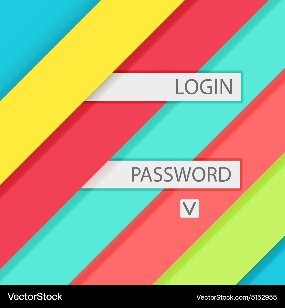 Background for access and login modern material Vector Image