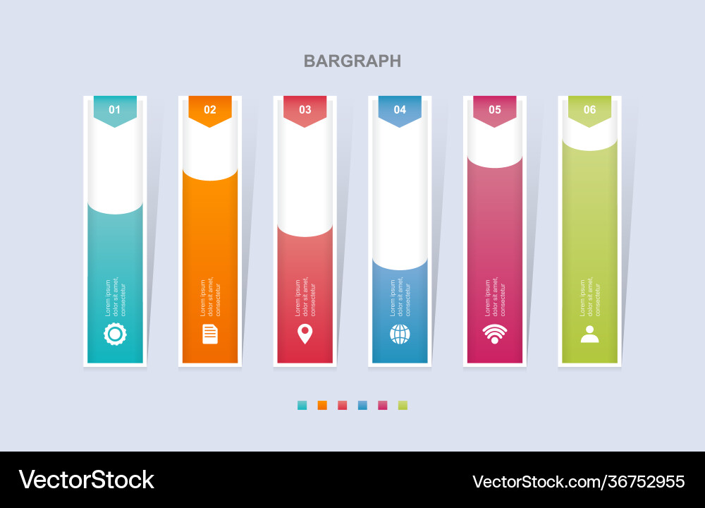 Bar chart graph diagram statistical business Bar chart graph diagram statistical business vector image