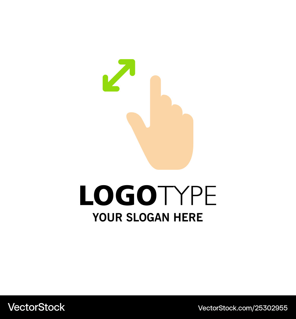 Expand gestures interface magnification touch Vector Image