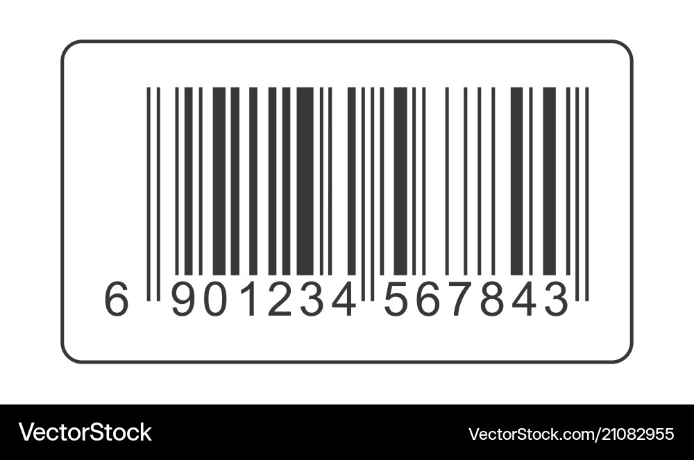 Realistic Barcode Icon vector image