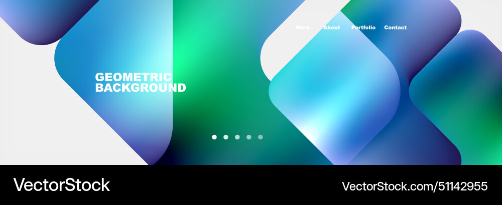 Square internet web page design template Square internet web page design template Vector Image