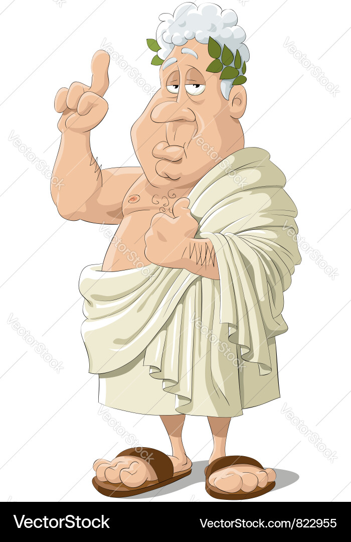 Wise Old Philosopher Vector Image