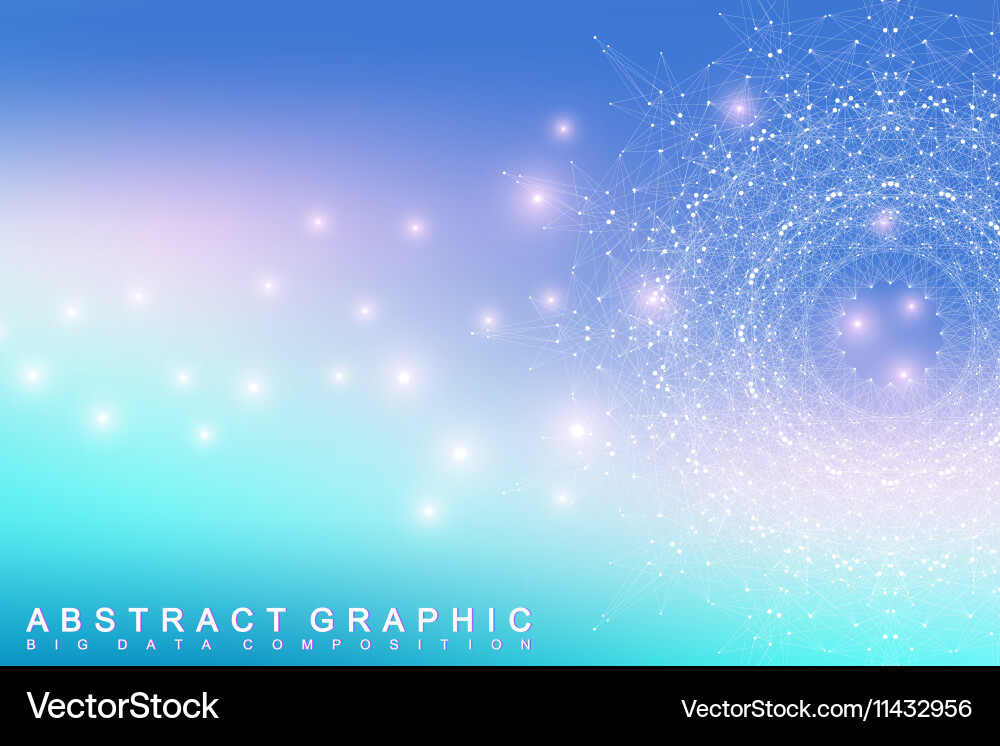 Abstract Data Network vector image