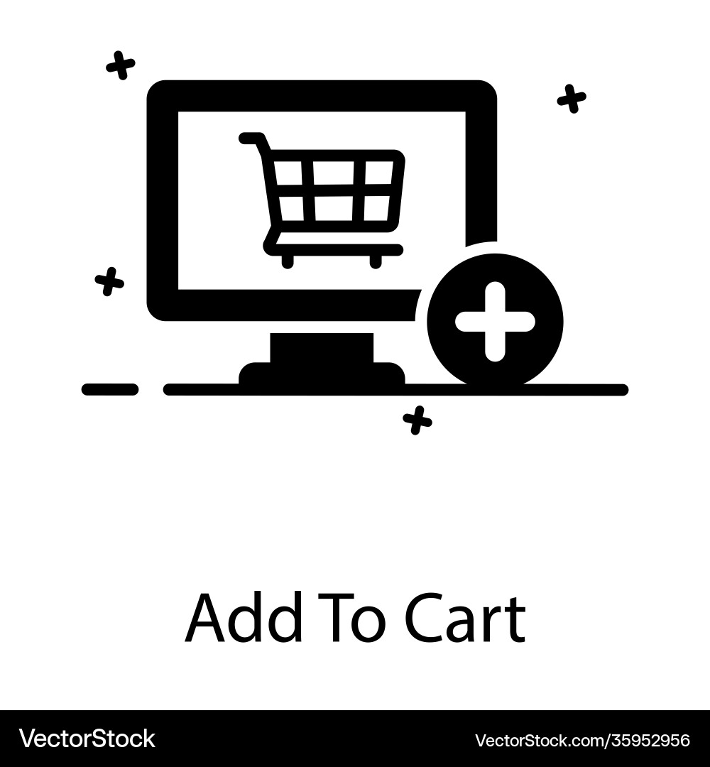 Add to cart vector image