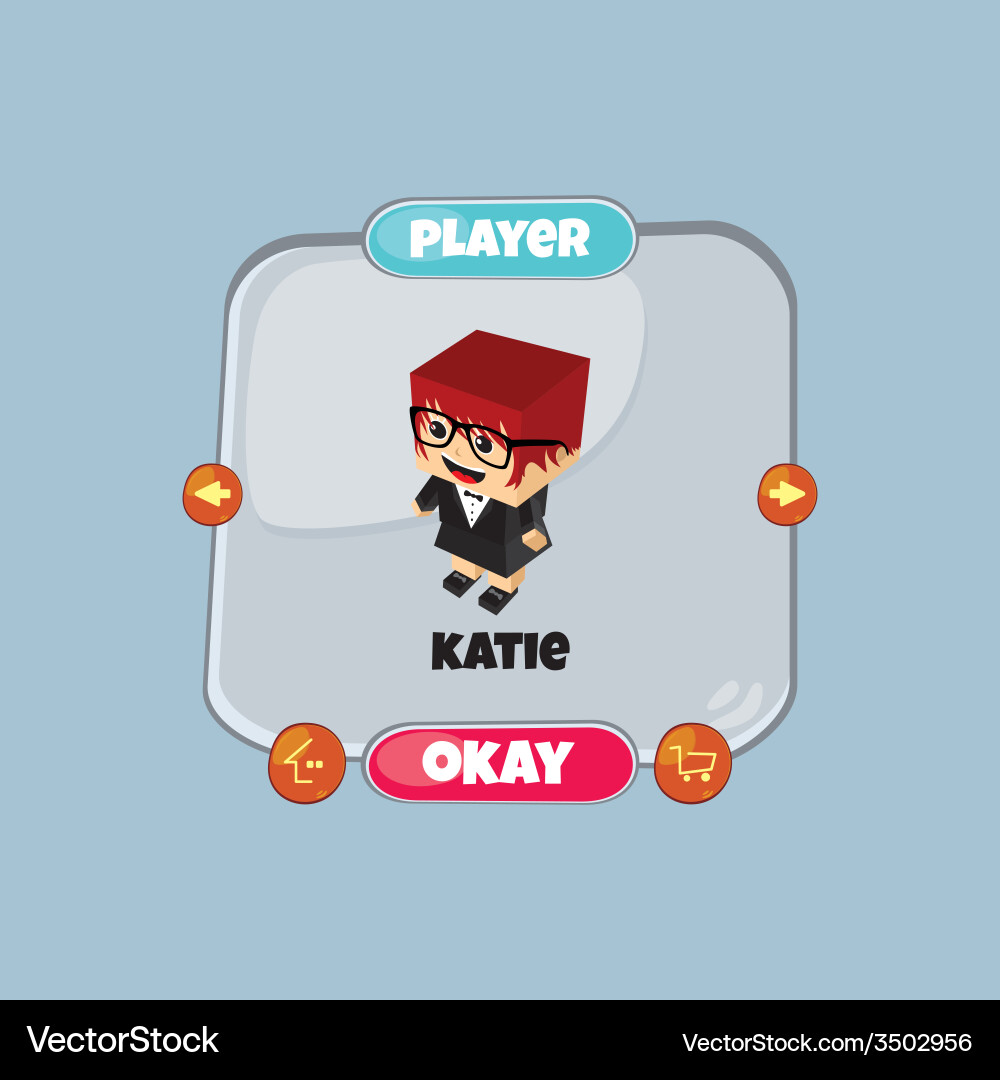 Character game assets element Vector Image