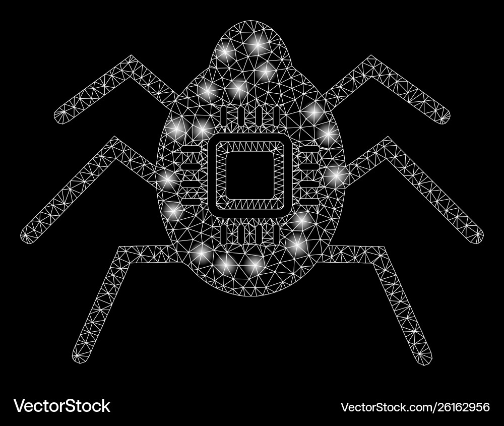 Flare mesh network hardware bug with spots Flare mesh network hardware bug with spots vector image