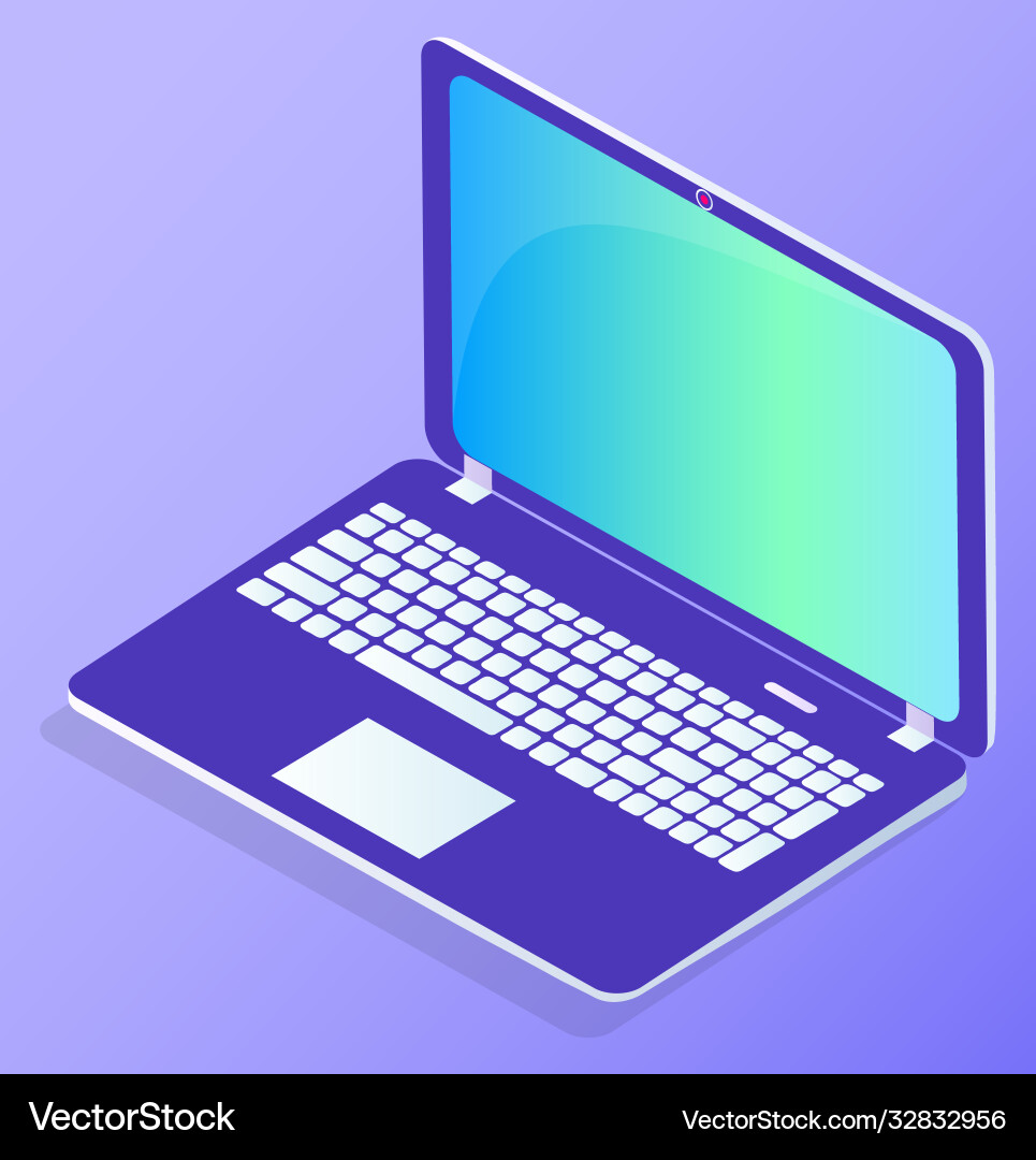 Laptop with keyboard datacenter gadget pc computer Laptop with keyboard datacenter gadget pc computer vector image