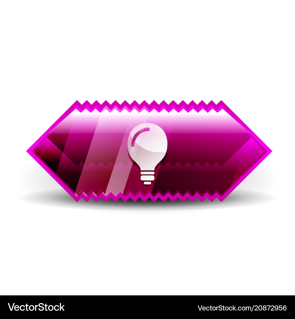 Light bulb new idea concept web button Light bulb new idea concept web button vector image
