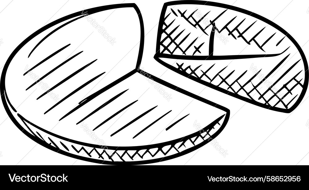 Segmented Pie Chart Breakdown Vector Image