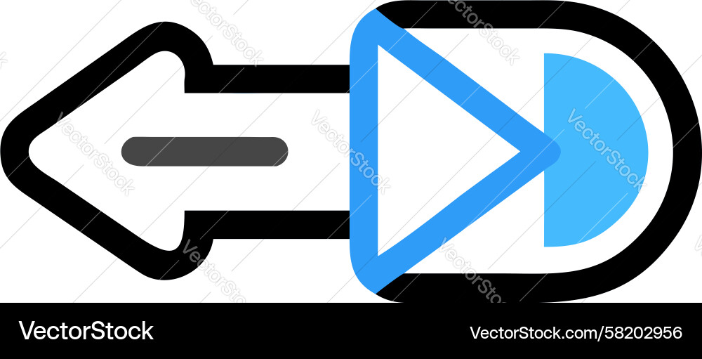 Time Control Play Button Vector Image