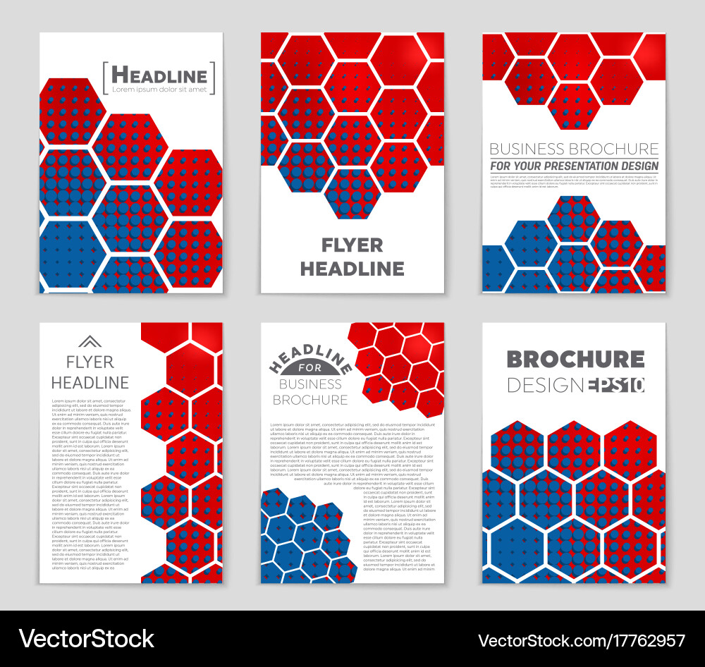 Abstract layout background set for art Vector Image