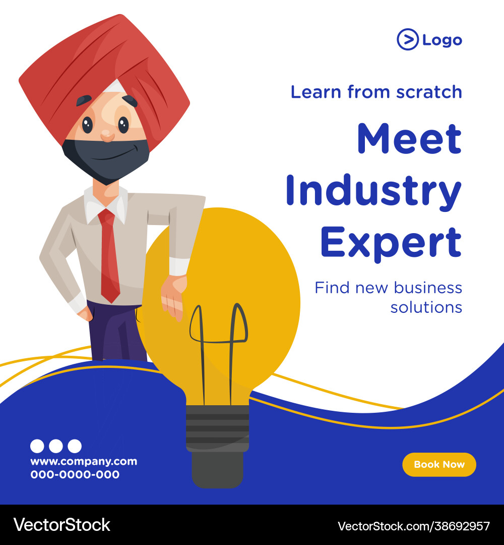 Banner design learn from scratch Banner design learn from scratch vector image