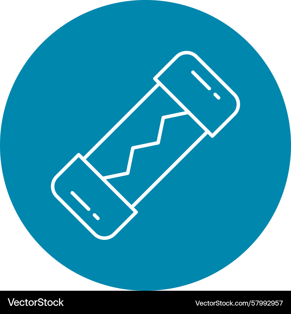 Fuse Line Circuit Icon Vector Image