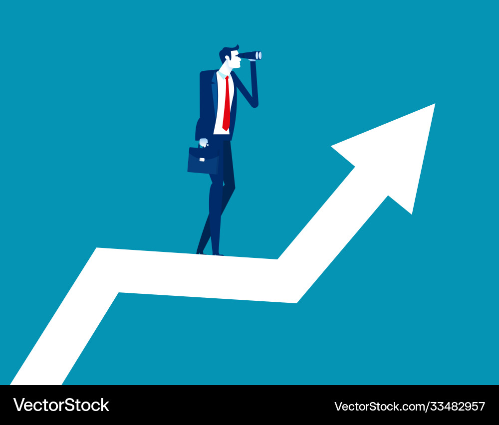 Future development plan flat business cartoon Future development plan flat business cartoon vector image