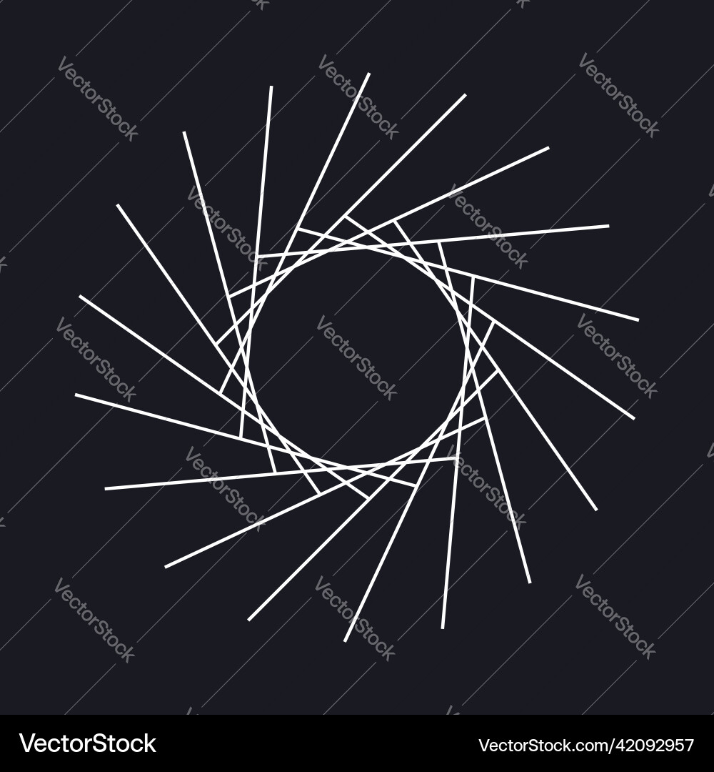 Geometric abstract circle element design Geometric abstract circle element design vector image