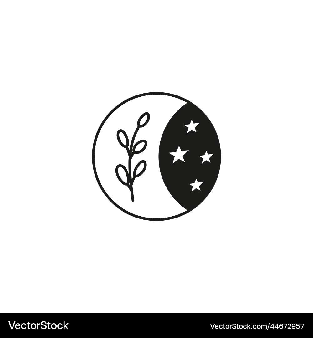 Hand drawn black celestial bohemian moon icon Hand drawn black celestial bohemian moon icon vector image