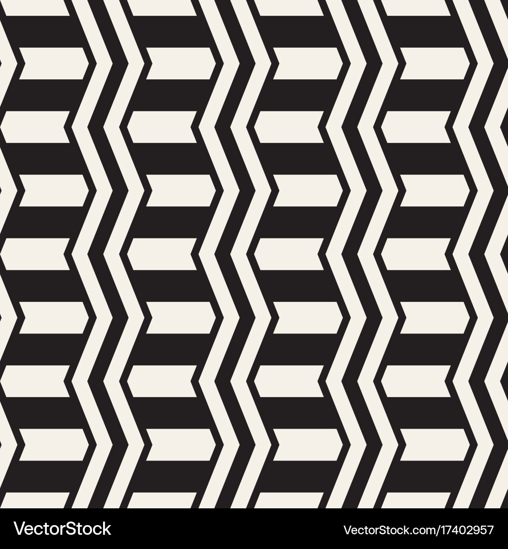 Seamless zigzag line pattern abstract vector image