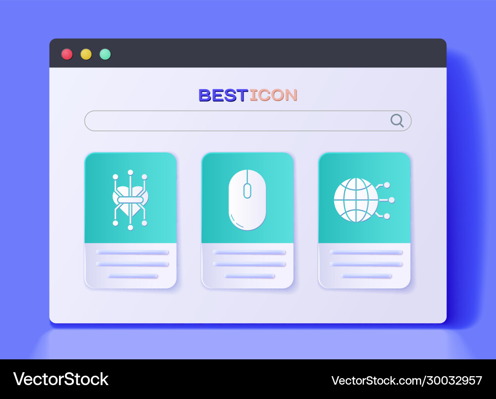 Set computer mouse processor and global Set computer mouse processor and global vector image