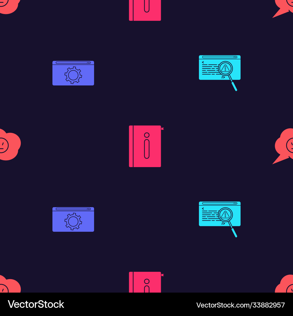 Set system bug concept setting user manual Set system bug concept setting user manual vector image