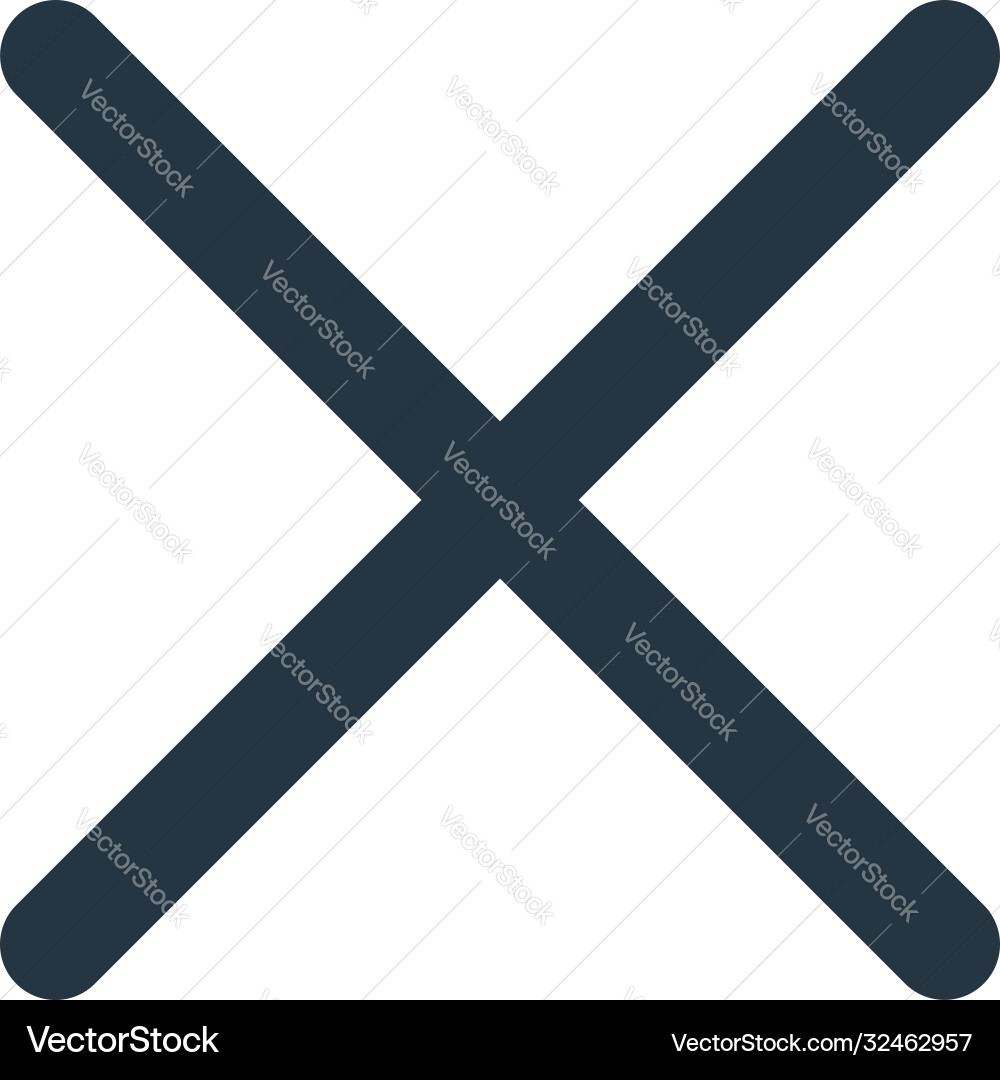 Wrong icon editable stroke linear Wrong icon editable stroke linear vector image