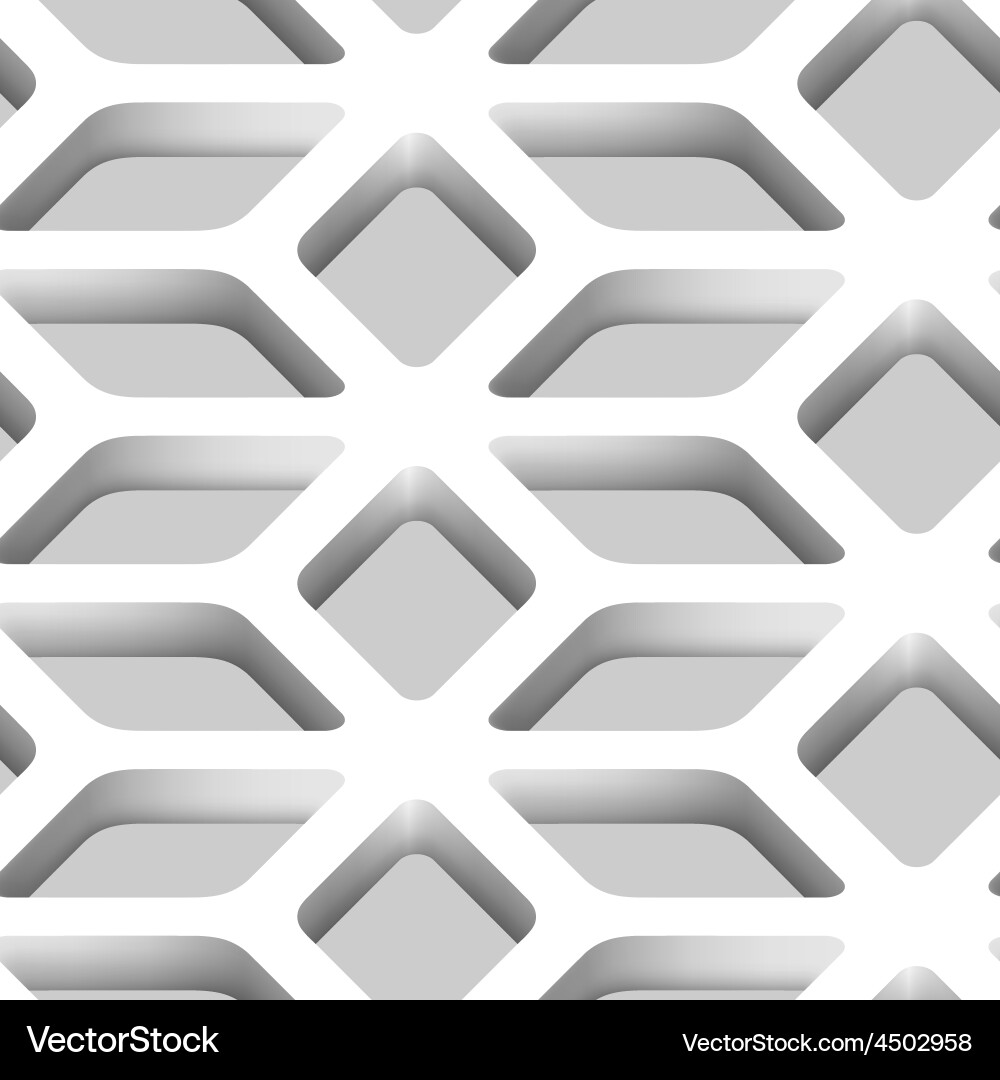 3d lattice seamless pattern Vector Image