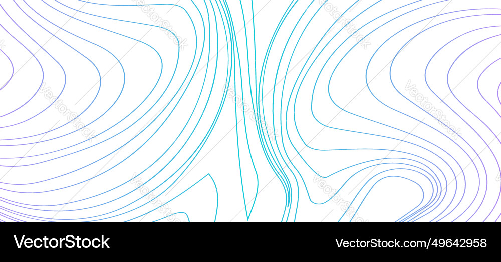 Abstract background with flowing contour outline Vector Image
