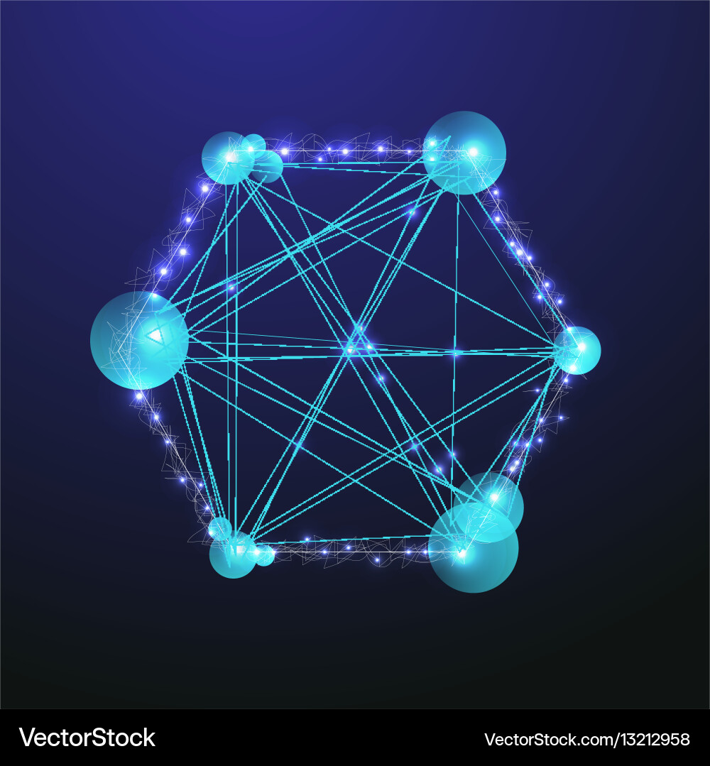 Abstract molecule science concept Vector Image
