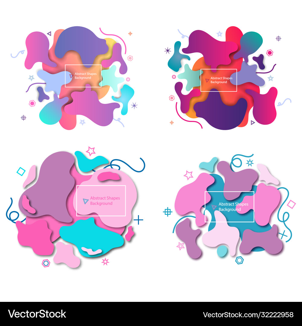 Abstract shape background wave fluid design Vector Image