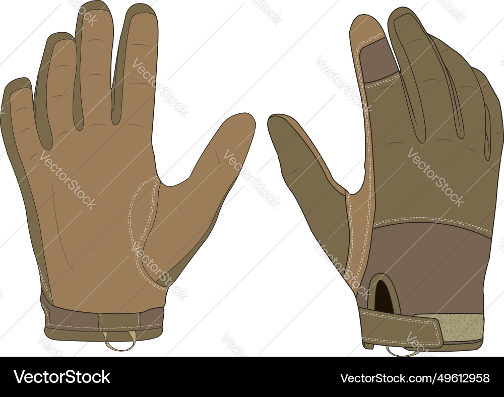 Combat glove design vector image