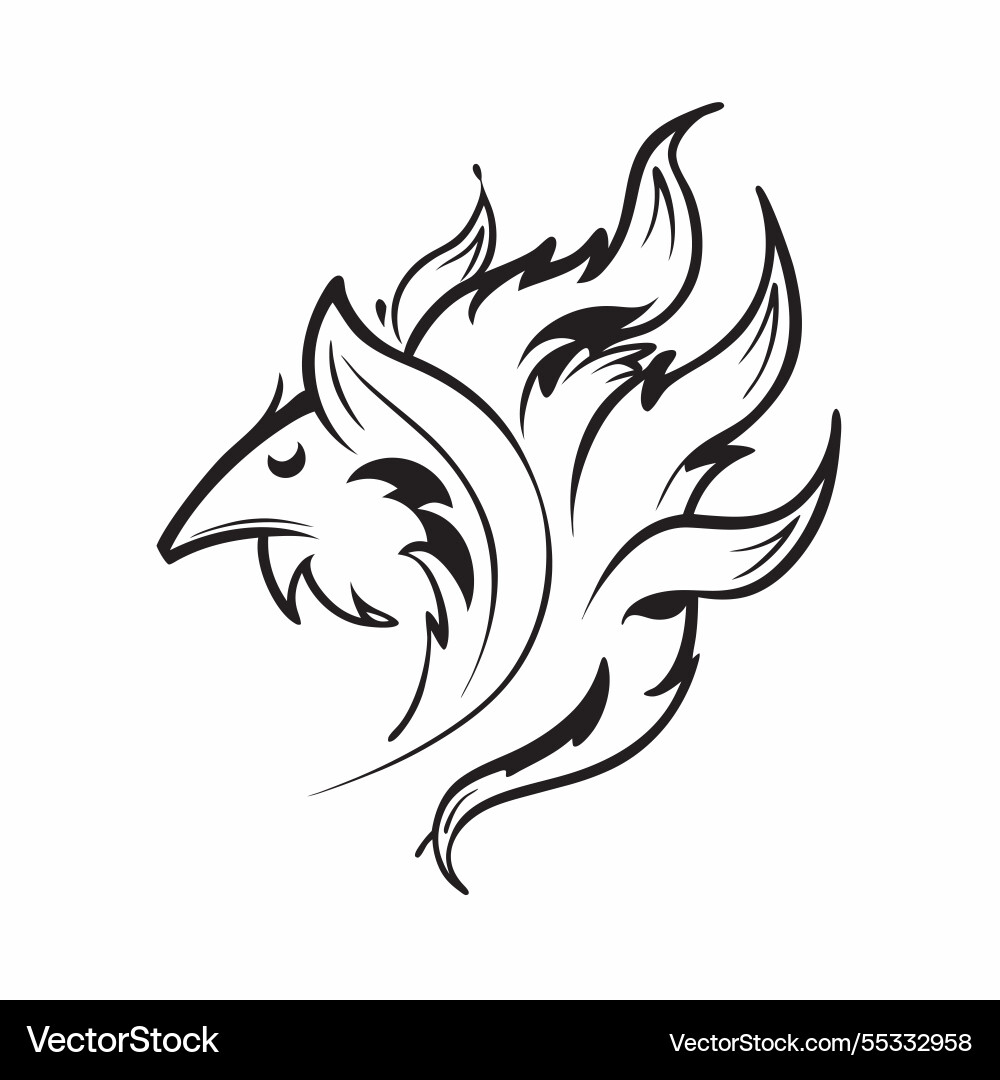 Dynamic autumn seamless pattern with swirling Vector Image