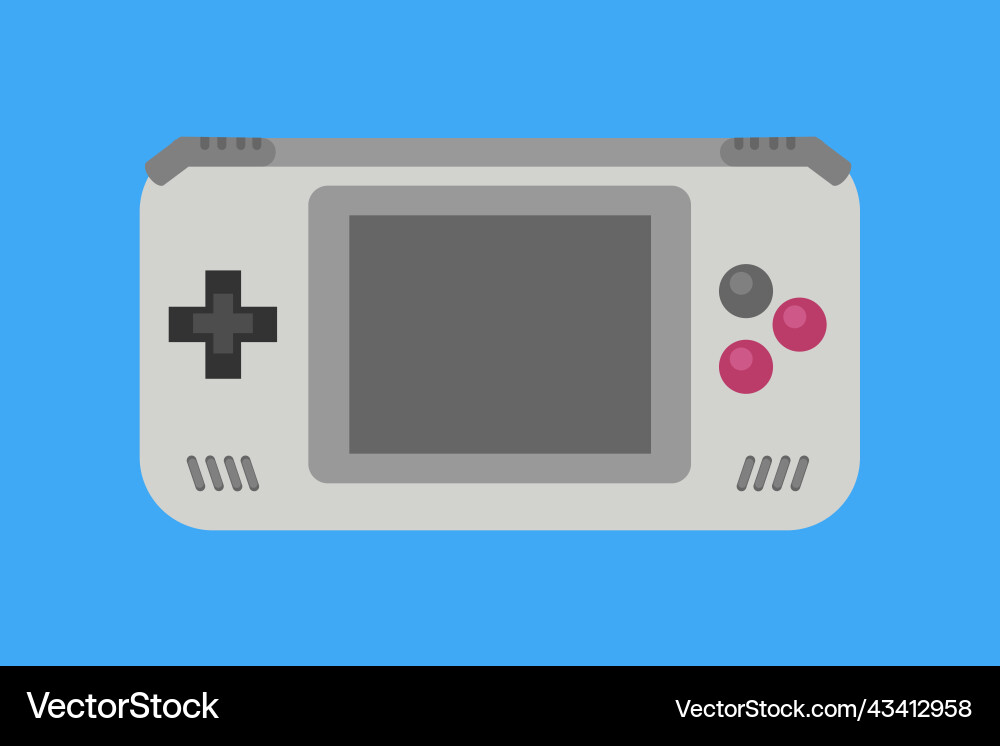 Retro handheld game bottoms controller Vector Image