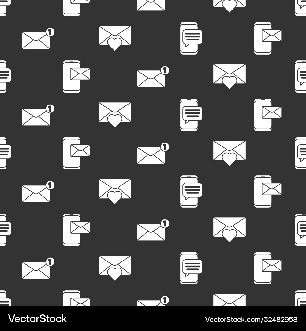 Set chat messages notification on phone mobile Set chat messages notification on phone mobile vector image