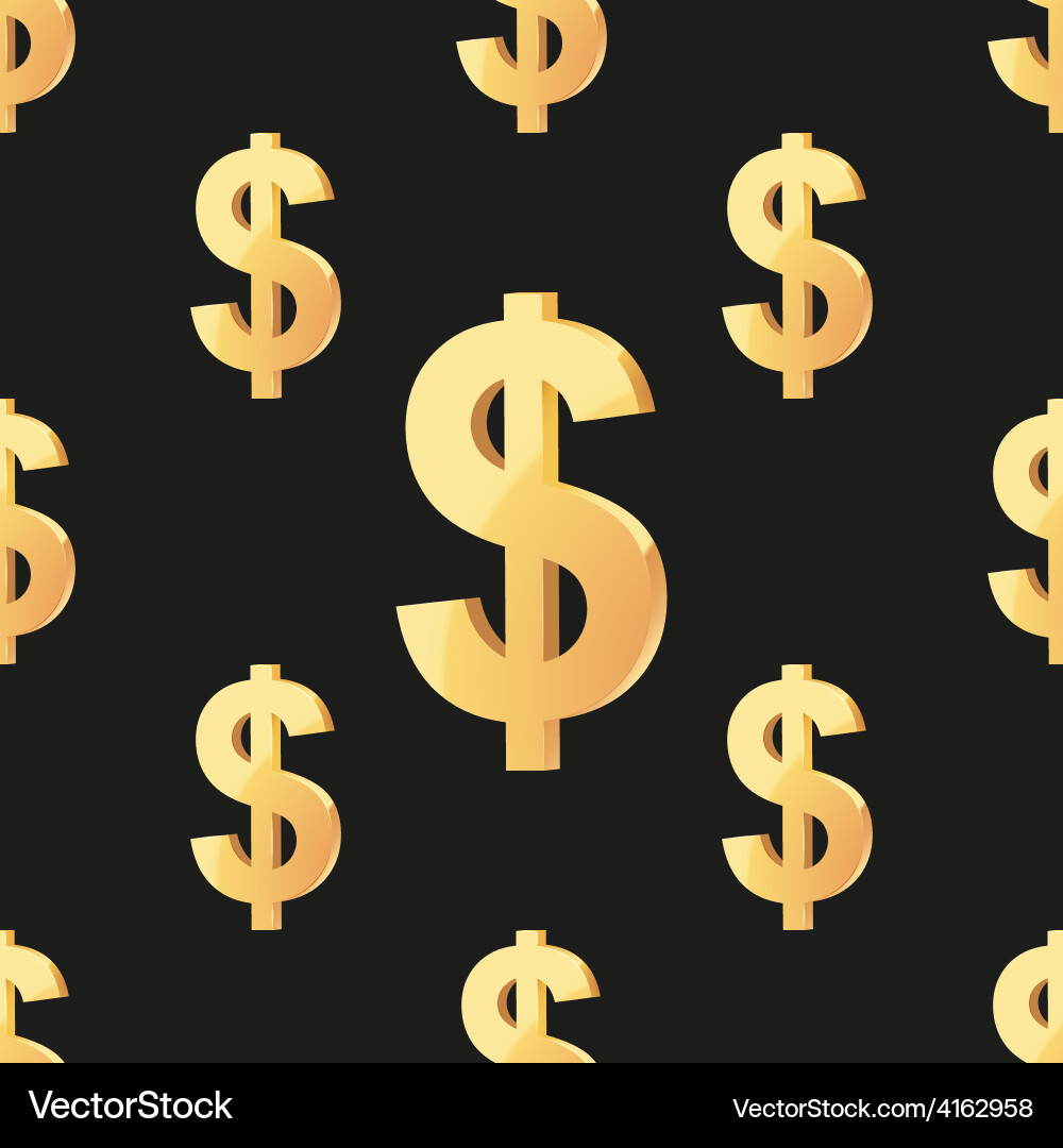 Universal seamless patterns tiling finance vector image