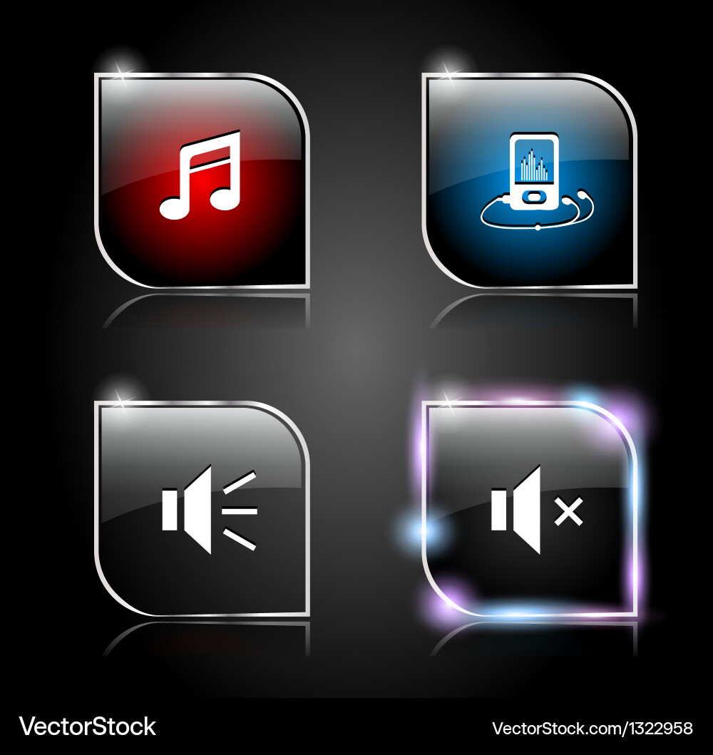 Web buttons pack vector image
