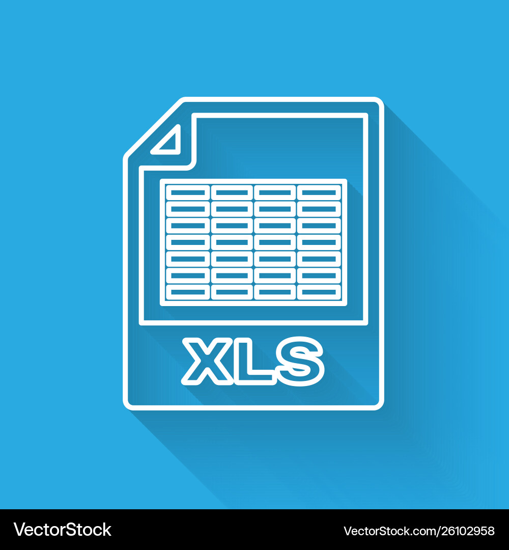 White xls file document icon download button White xls file document icon download button vector image