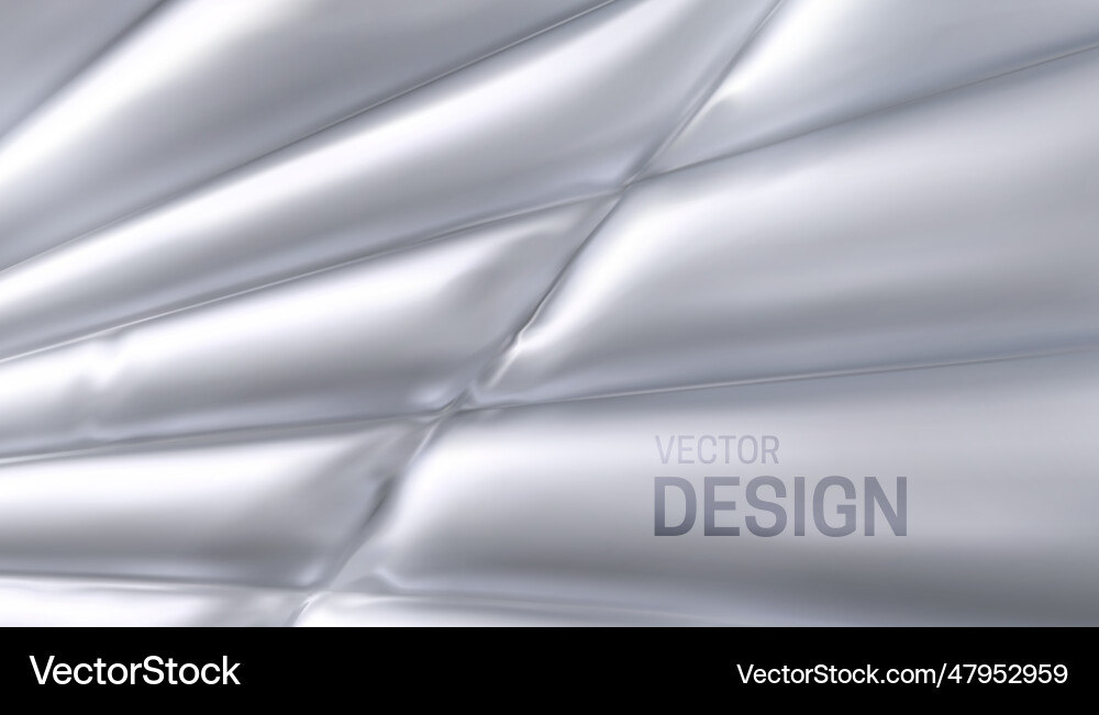 Abstract background with stitched and inflated vector image