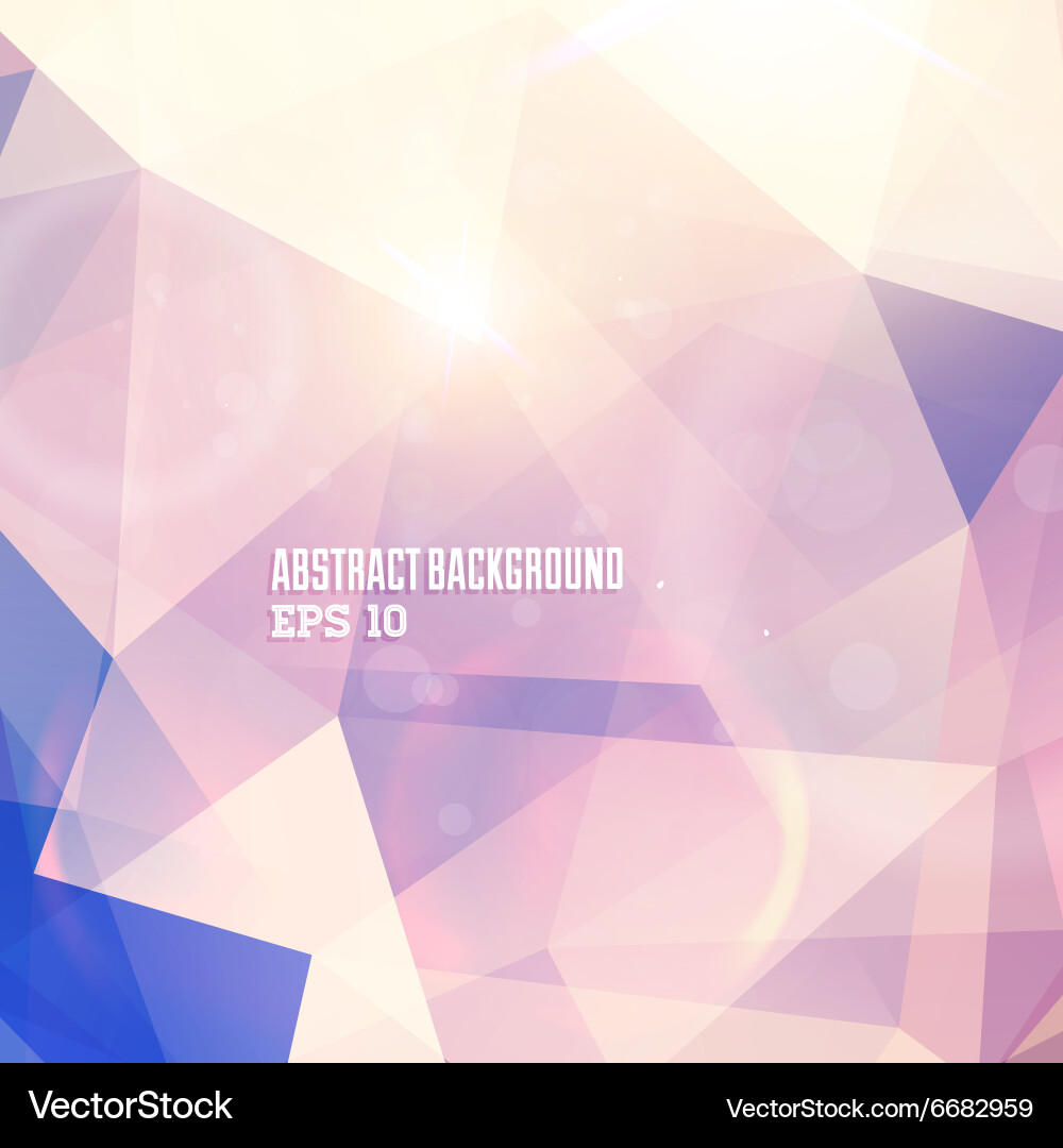Abstract triangular background vector image