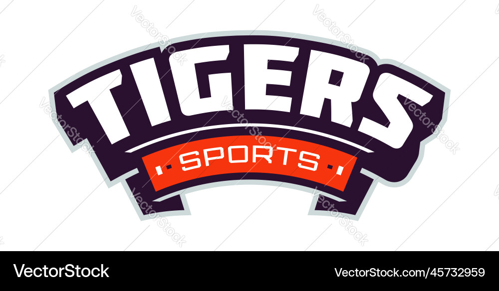 Bold Sport Schriftart für Tiger Maskottchen Logo Text Stil Bold Sport Schriftart für Tiger Maskottchen Logo Text Stil vektorbild